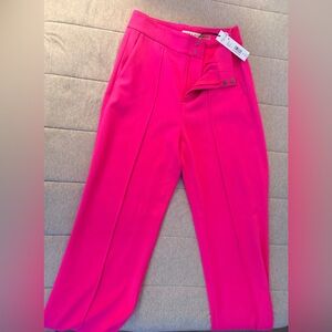 Alice + Olivia Fuchsia Straight Leg Pants